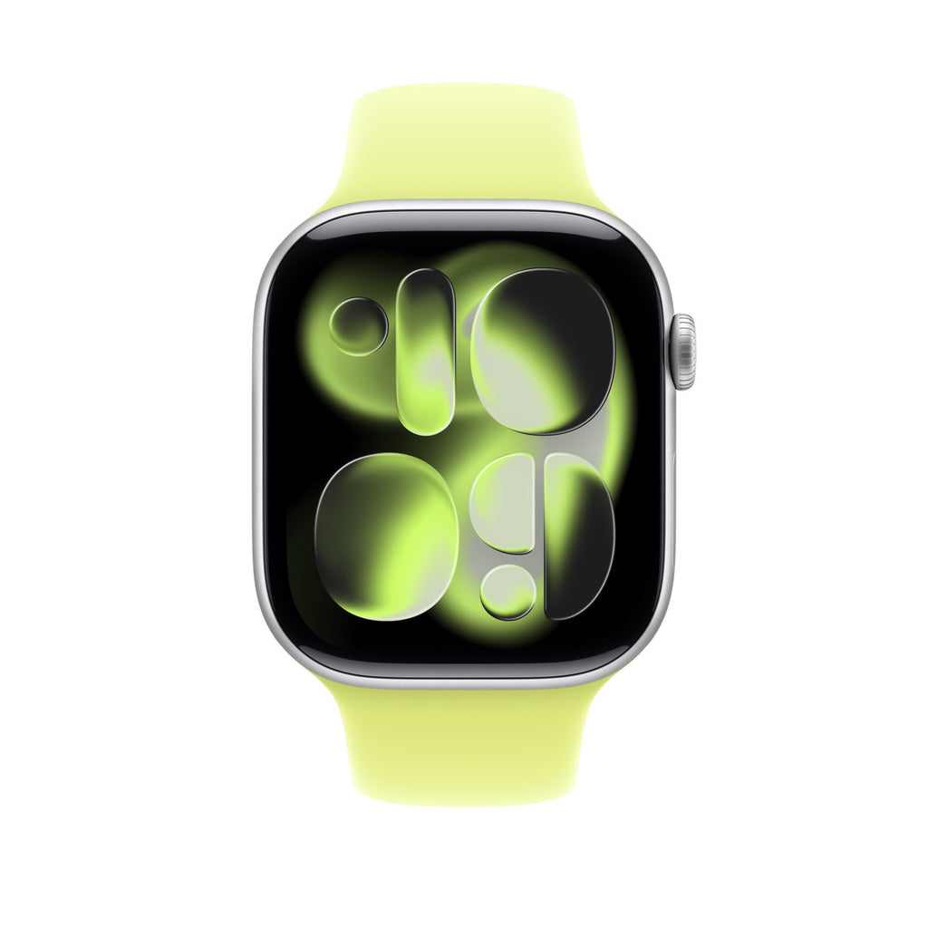 Apple Watch Series 11 - Aluminium | Jaune Fluo | Bracelet Sport Jaune Fluo
