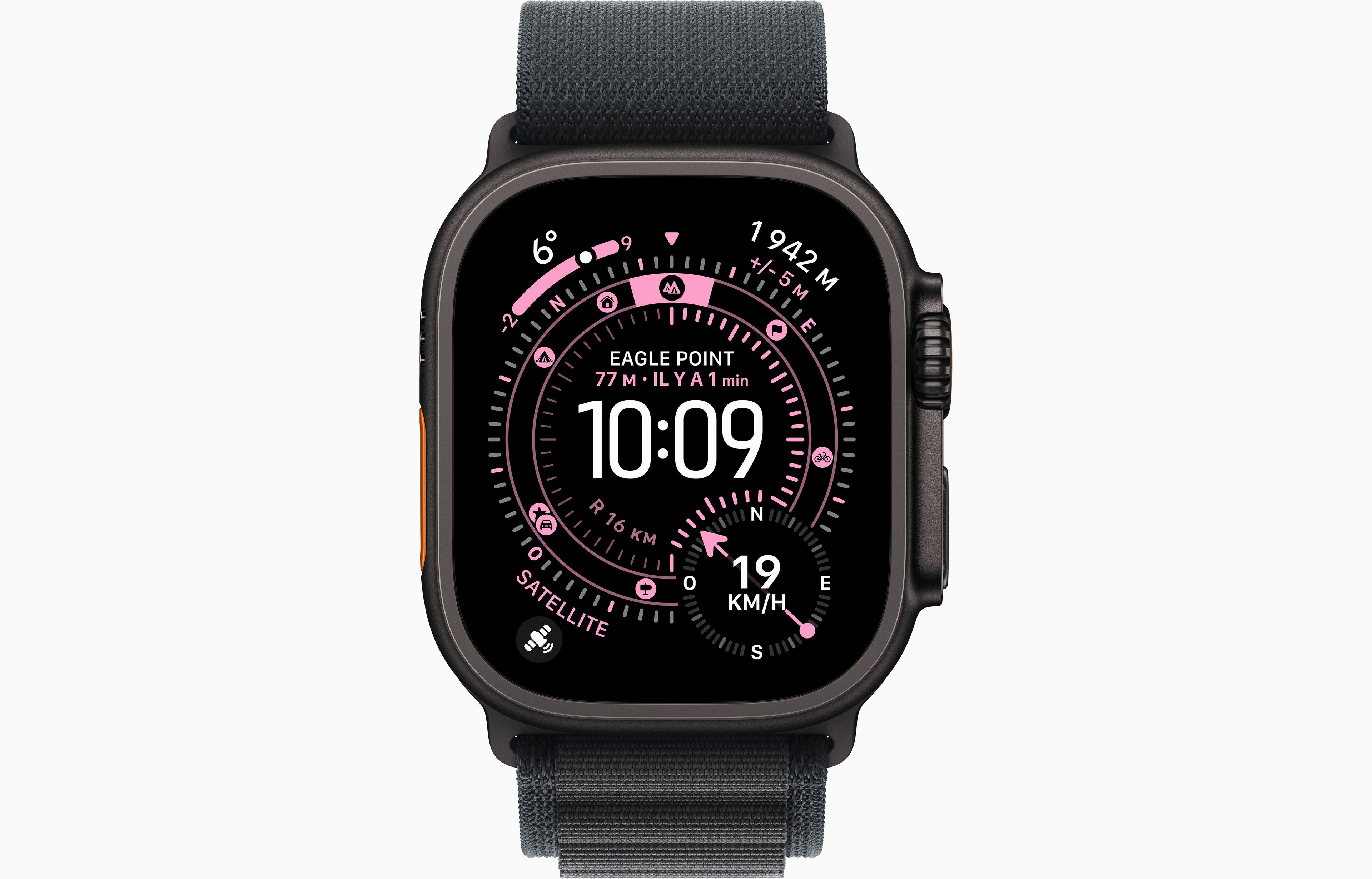 Apple Watch Ultra 3 – Noir Total avec Boucle Alpine