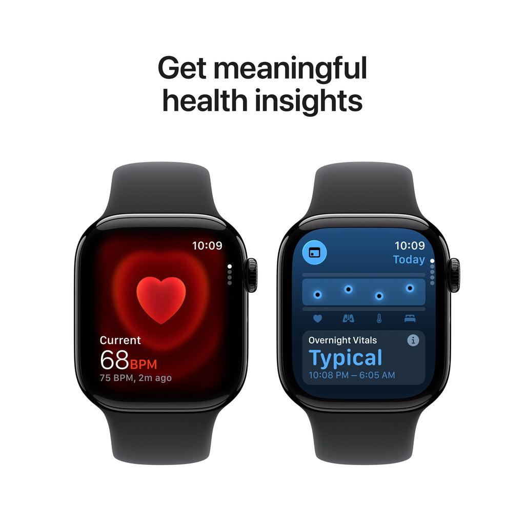 Apple Watch Series 11 - Aluminium | Noir Intense | Bracelet Sport Noir